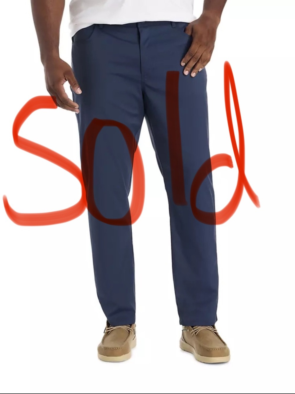 Tommy Bahama Island Zone Performance 5-Pocket Pants Mens Size 38 x 30 Navy Blue